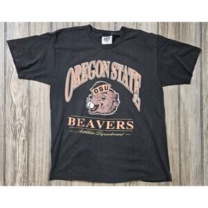 Vintage Oregon State Beavers Benny LEE Sport Crewneck Shirt 90s Fade Mens Large